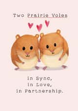 Cute Valentine's Day Card - Prairie Voles - Gavin And Stacey created by Holly Fox