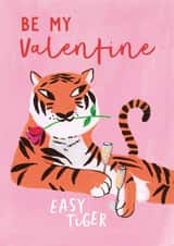 Cute Valentine's Day Card - Tiger - Be My Valentine created by Holly Fox