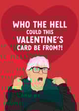 Funny Valentine's Day Card - The Traitors - Linda created by The Cake Thief