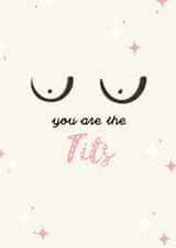 Rude funny you are the tits, birthday, Valentine's for mum, girlfriend, sister created by Prints by hc.x