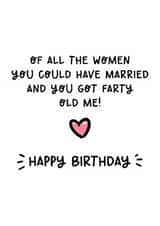 Fun Birthday Card - For Husband - Farty Old Me! created by Lyndsay Moon