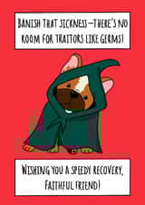 Cute Traitors Theme Get well soon card - Banish that sickness created by Natalie Tuck