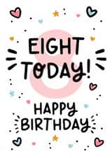 Girls 8th Birthday Card - For Her created by Lyndsay Moon