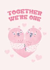 Cute Anniversary Card - Together We're One created by Sir13