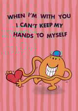 Funny Valentine's Day/Anniversary Card - Mr. Tickle - Heart created by Mr. Men