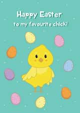 Cute Easter Card - For Her - Chick created by @Laura Lonsdale Designs