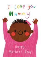 Cute Mother's Day Card - For Mummy - From Daughter - New Mum created by Alice Mole Illustration