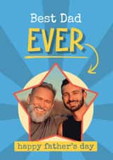 Personalised Father's Day Photo Card created by Bev O'Connor || @oconnordesign - Classic Father's Day Card - Best Dad Ever