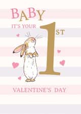 Guess How Much I Love You Baby’s 1st Valentine’s Day Card – Bunny Design created by Danilo