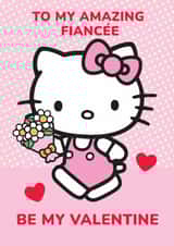 Cute Hello Kitty Valentine’s Day Card For Fiancée - Be My Valentine created by Danilo
