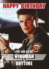 Funny Birthday Card - Top Gun - Wingman created by CARD MASTER LDN