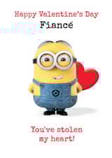 Cute Minions Valentine’s Day Card for Fiancé – ‘You’ve Stolen My Heart’ created by Danilo