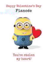 Cute Minions Valentine’s Day Card for Fiancée – ‘You’ve Stolen My Heart’ created by Danilo