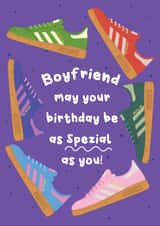 Punny Birthday Card - For Boyfriend - Trainers created by @Laura Lonsdale Designs