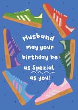 Fun Birthday Card - For Husband - Trainers created by @Laura Lonsdale Designs