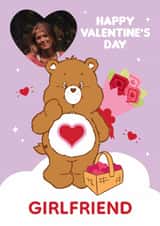 Personalised Valentines Day Photo Card created by Danilo - Cute Personalised Photo Care Bears Valentine's Day Card – For Girlfriend