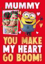 Personalised Valentines Day Photo Card created by Danilo - Personalised Minions Valentine's Day Photo Card for Mummy - Boom!