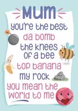 Cute Mother's Day Card - Mean The World To Me created by Presents Felt