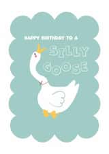 Silly Goose birthday card created by Carys Myfanwy