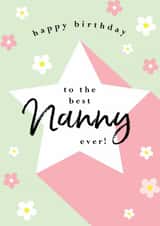 Classic Birthday Card - For Nanny - Flowers created by Michelle Fiedler Design