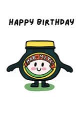 Cute Birthday Card - Marmite - For Friend created by Be Neurokind