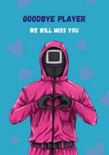 Funny Leaving Card - Squid Game created by GawjusCards