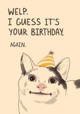 funny meme happy birthday cat for best friends for her for him celebration cute created by Livensir