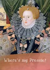 Funny Birthday Card - Queen Elizabeth created by Kate Garrett
