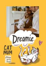 Personalised Mothers Day Photo Card created by @AimeeStevens.Design - Cute Mother's Day Card - From The Cat - Dreamies