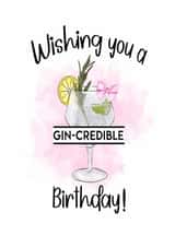 Cute Birthday card for any gin lover created by Lunaslovelies_bykelly