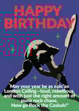 Retro Birthday Card - The Clash - London Calling created by Jon Downer