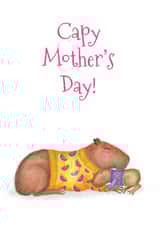 Cute Mother's Day Card - Capybara created by LeopardyNonsense