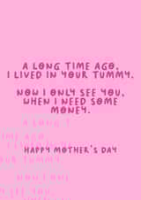 Funny Mother's Day Card - Need Money created by The Happy Badger