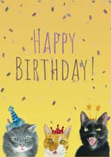 Cute Cat Birthday Card for a Cat Lover! created by JodieArt