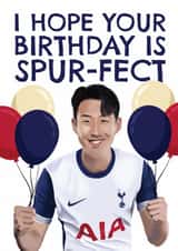 Punny Birthday Card - Heung-Min Son - Tottenham Hotspur F.C. created by AbiGoLucky