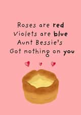 Funny Mother's Day Card - Aunt Bessie created by Original Fox Cards