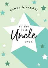 Classic Birthday Card - Best Uncle Ever created by Michelle Fiedler Design
