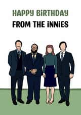 Funny Birthday Card - Severance - Innies created by Doublea