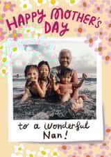 Personalised Mothers Day Photo Card created by @AimeeStevens.Design - Pretty Mother's Day Card - Wonderful Nan