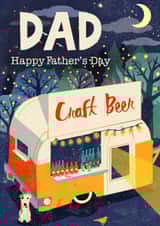 Classic Father's Day Card - Craft Beer - Dog created by Rocket68