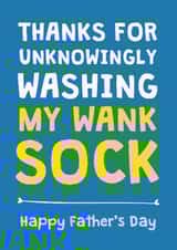 Rude Father's Day Card - From Son - Sock created by Cookie Design