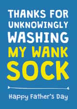 Rude Father's Day Card - From Son - Sock created by Cookie Design