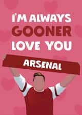 Funny Valentine's Day/Anniversary Card - Arsenal - Gooner created by Giddy Kipper