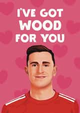Funny Valentine's Day/Anniversary Card - I've Got Wood For You - Chris Wood created by Giddy Kipper
