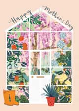 Botanical Mother's Day Card - Greenhouse - Happy Mother's Day created by Louise Tiler