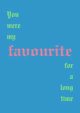 Fontaines DC - Favourite - Indie Music Valentine's / Anniversary Card - Blue created by Glow On Prints