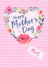 Classic Mother's Day Card - Flower - Wreath created by Dalia Clark Design