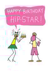 Hipster birthday created by Reason to Send