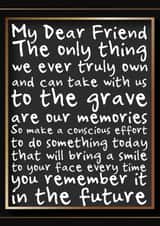 The Importance Of Memories, Motivational, Inspirational, Affirmation created by Nigel Williams