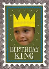 Personalised Birthday Photo Card created by Hadley Paper Goods Ltd - Classic Birthday Card - For Him - Birthday King